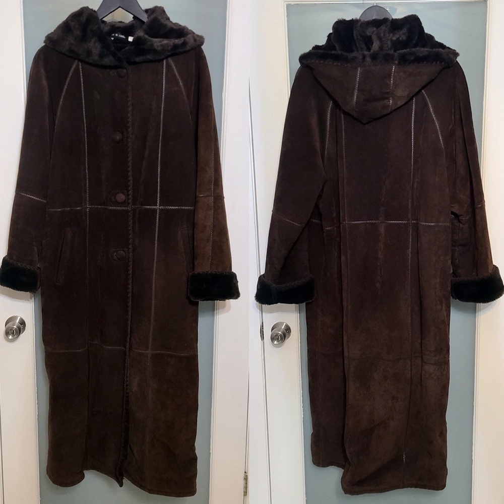 Marvin Richards Dark Brown Leather Coat